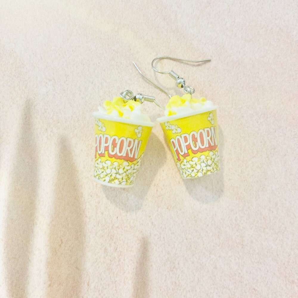 Popcorn Earrings, Kawaii earrings